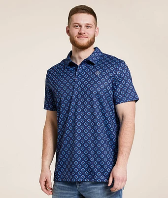 Rock & Roll Denim Aztec Performance Stretch Polo