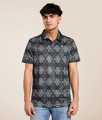 Rock & Roll Denim Aztec Stretch Polo