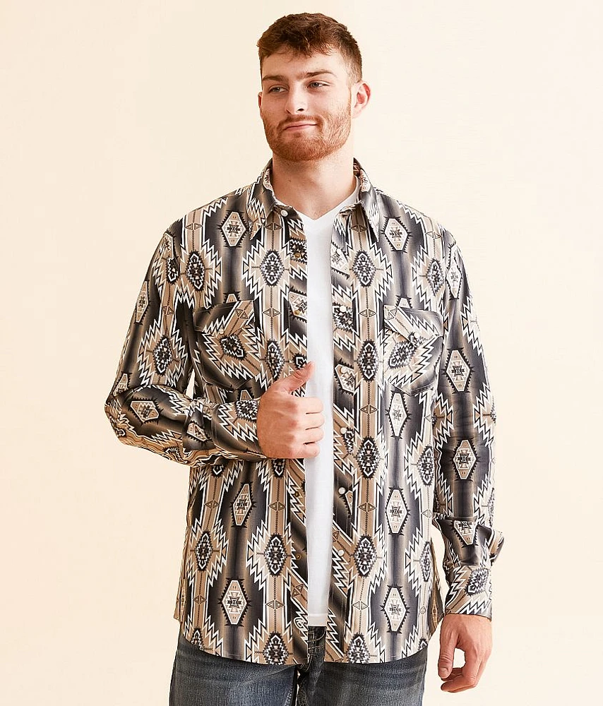 Serape Stripe Stretch Shirt