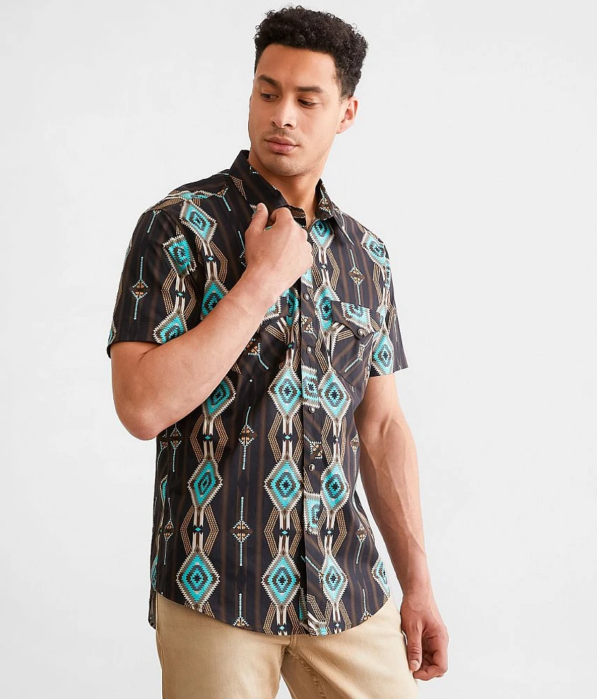 Western Aztec Stretch Shirt