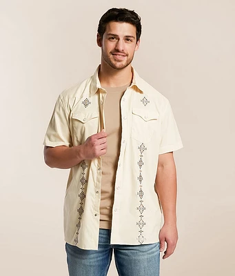 Panhandle Slim Embroidered Western Stretch Shirt