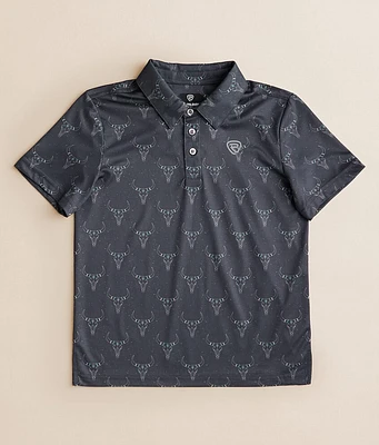 Boys - Rock & Roll Denim Longhorn Performance Polo