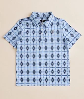 Boys - Rock & Roll Denim Aztec Performance Polo