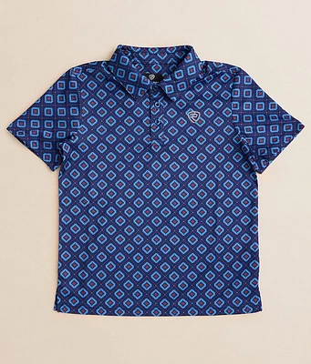 Boys - Rock & Roll Denim Printed Performance Polo