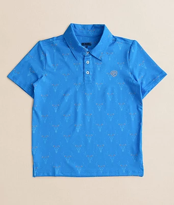 Boys - Rock & Roll Denim Longhorn Stretch Polo