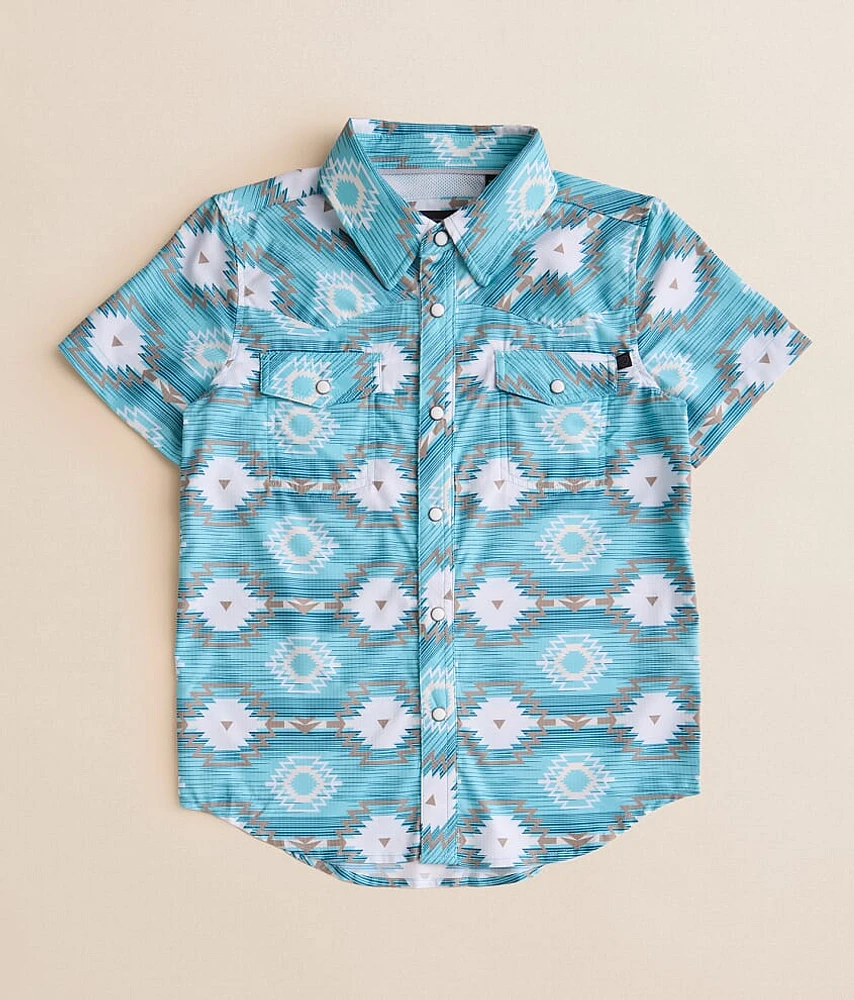 Boys - Rock & Roll Denim Aztec Tek Strech Shirt