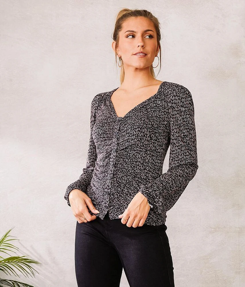Ruched Knit Top