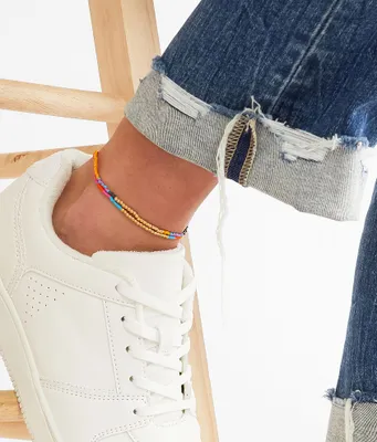 boutique by BKE Beaded Ankle Bracelet