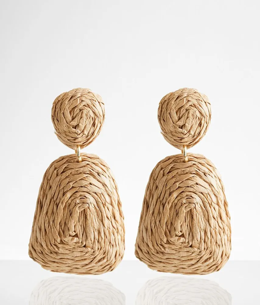 boutique by BKE Raffia Stud Earring
