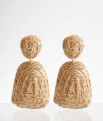 boutique by BKE Raffia Stud Earring