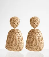 boutique by BKE Raffia Stud Earring