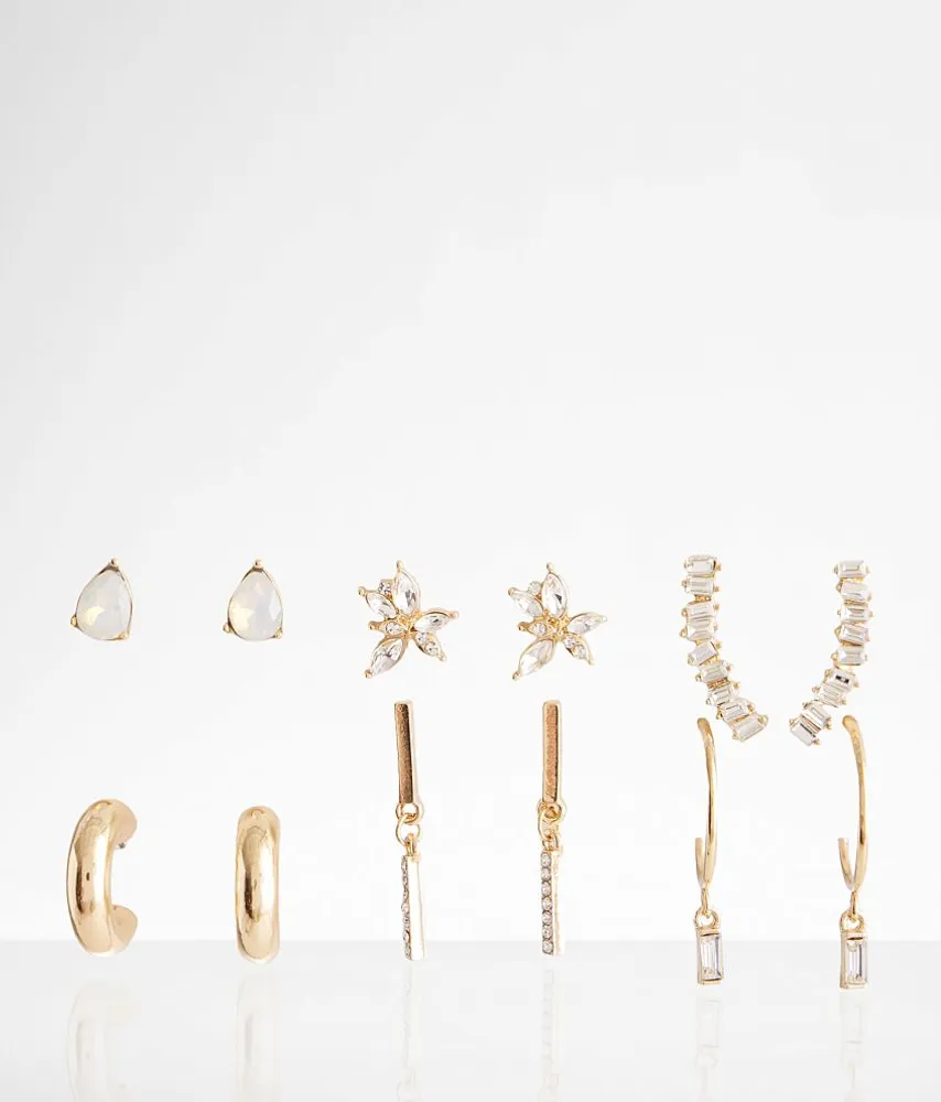 6 Pack Mixed Earring Set