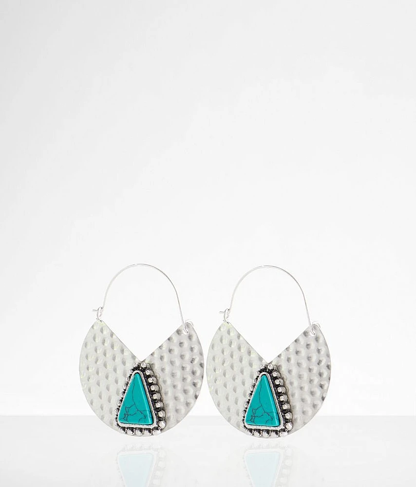 boutique by BKE Turquoise Stone Drop Earring