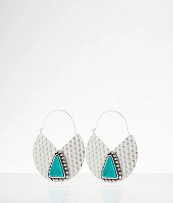 boutique by BKE Turquoise Stone Drop Earring