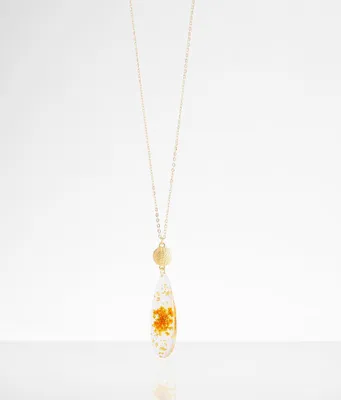 boutique by BKE Foiled Flower Necklace