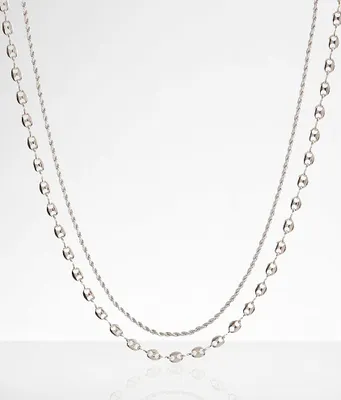 boutique by BKE 2 Pack Chain Necklace Set