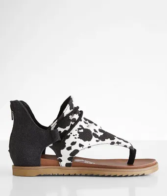 Very G Angelika Hooded Cow Print Sandal