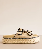 Very G Ava Raffia Platform Sandal