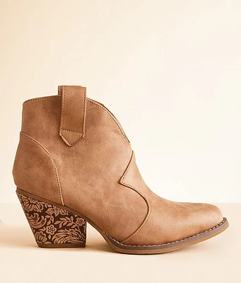 Very G Dangerous Embossed Western Ankle Boot