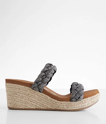 Very G Davina Bedazzled Wedge Sandal