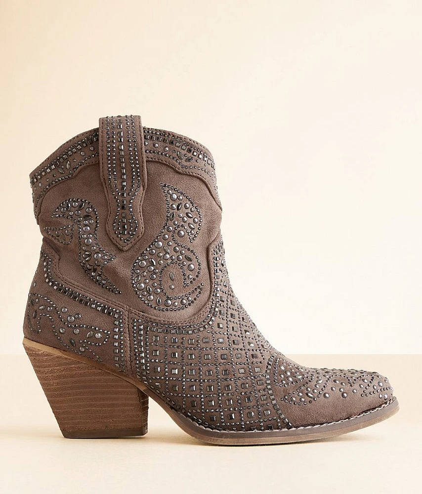 Flaunt Glitz Western Ankle Boot