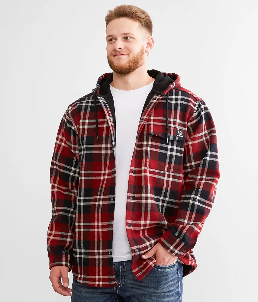 Bucksaw Flannel Hooded Shacket