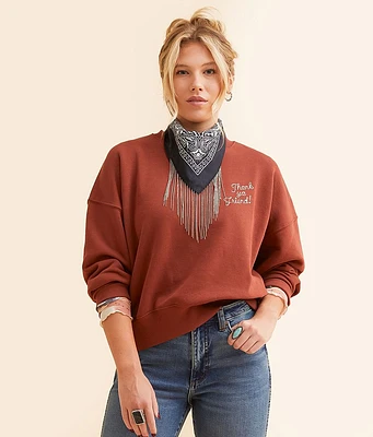 Wrangler x Lainey Wilson Thank Ya Friend Pullover