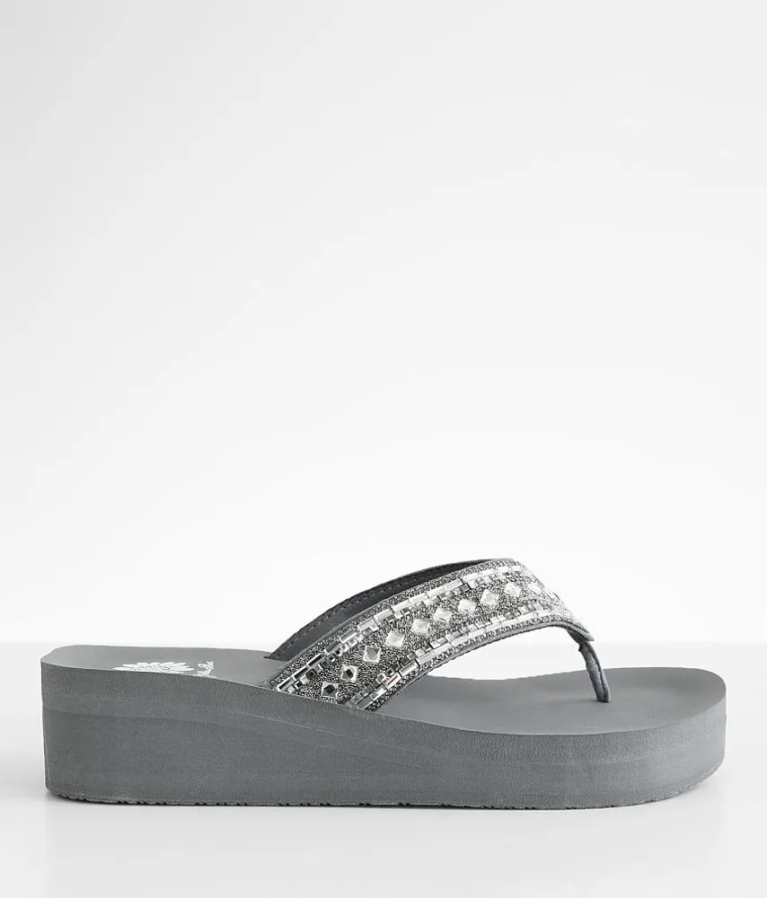 Yellow Box Paula Glitz Wedge Flip