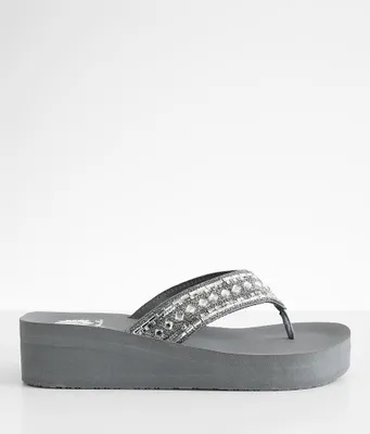 Yellow Box Paula Glitz Wedge Flip
