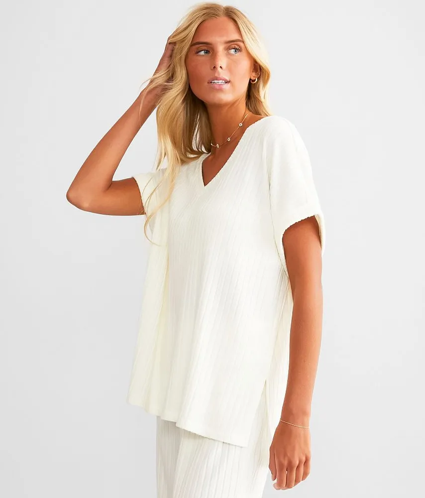 Z Lounge Take It Easy Brushed Knit Top