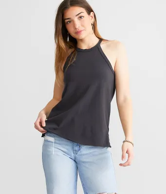 White Crow Rosette Tank Top