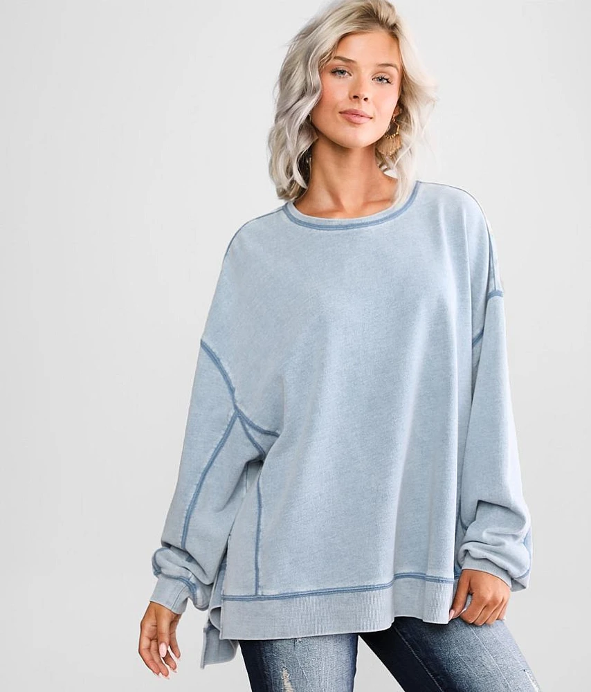 Washed Knit Pullover