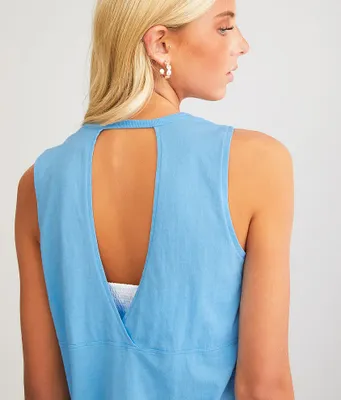 White Crow Glenda Open Back Tank Top