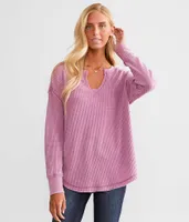 White Crow Shelly Waffle Knit Thermal Top