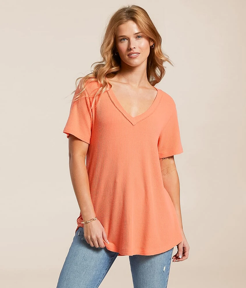 White Crow Callie Ribbed Top