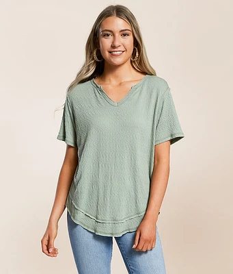 White Crow Textured Top