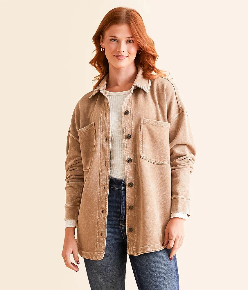 All Day Washed Knit Shacket