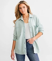 Z Supply All Day Washed Knit Shacket