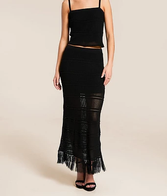 Z Supply Flynn Fringe Midi Skirt