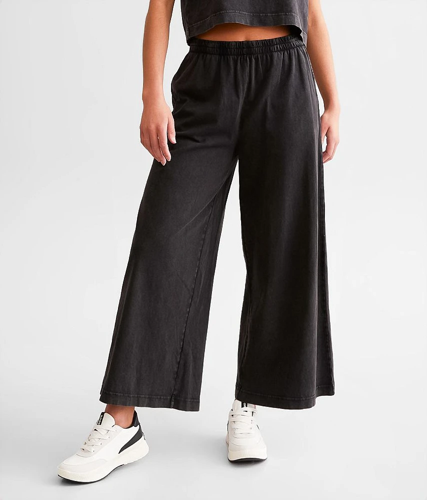 Scout Jersey Wide Leg Cropped Pant