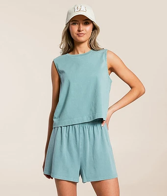 Z Supply Sloane Jersey Cropped Muscle Tank Top