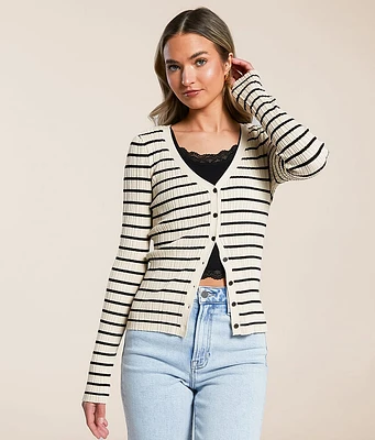 Z Supply Jordana Striped Cardigan Sweater