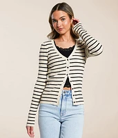 Z Supply Jordana Striped Cardigan Sweater