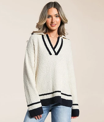 Z Supply Hammond Oversized Polo Sweater
