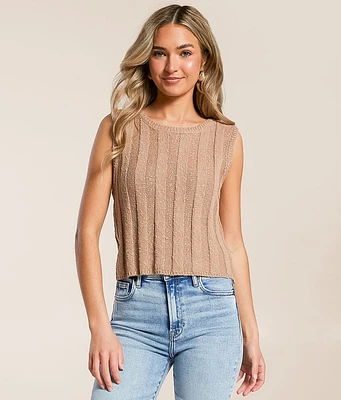 Z Supply Calan Cropped Sweater Tank Top