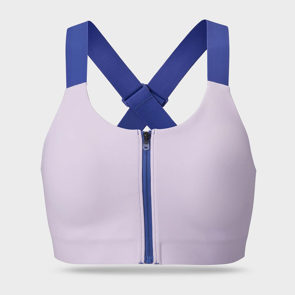 Women's High-Impact Bonded Zip-Front Bra