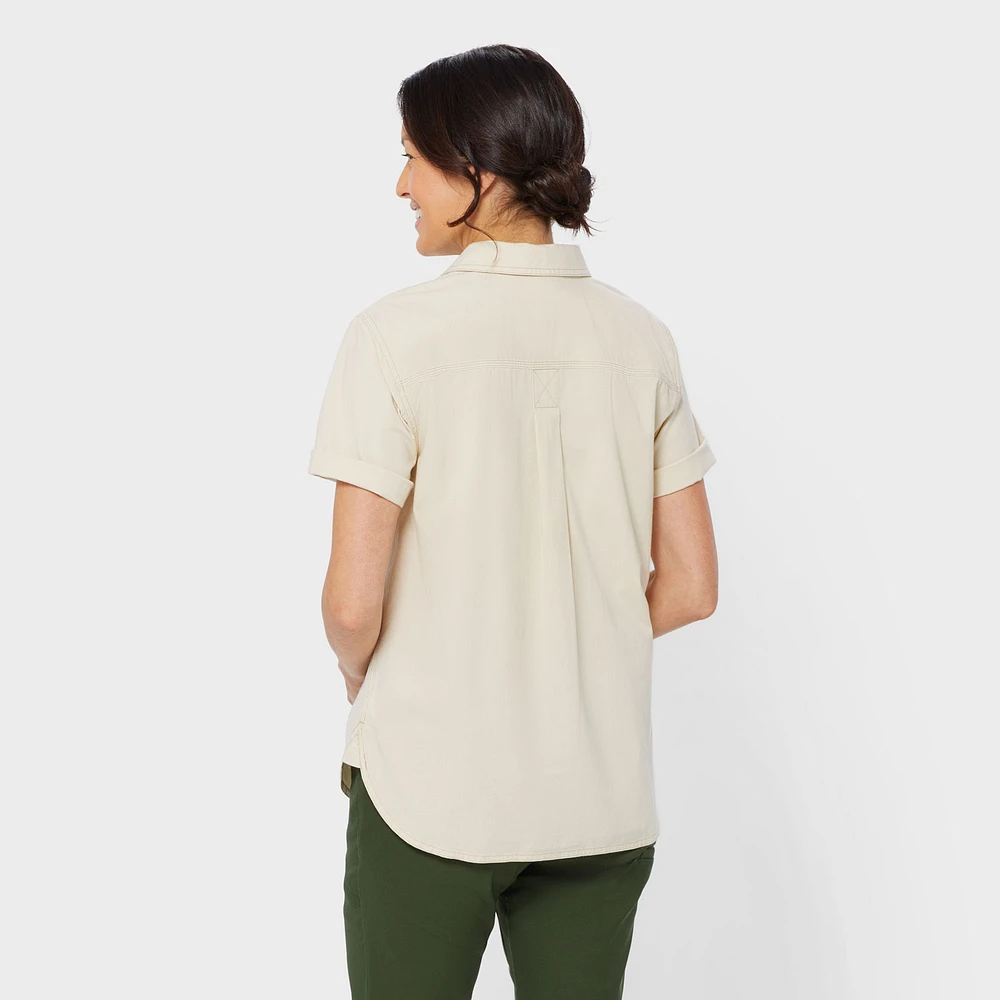 Women's COOLMAX Chambray Short Sleeve Shirt