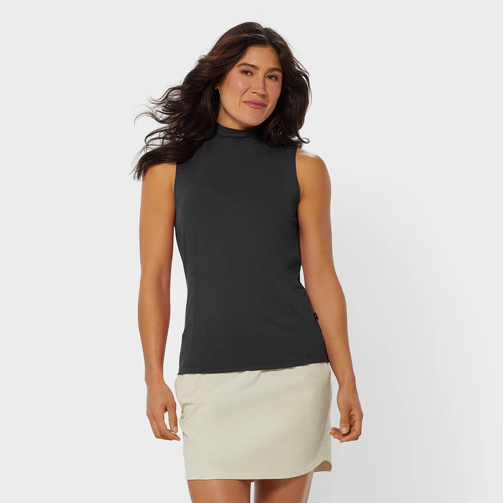 Women's AKHG Renew Bamboo Mockneck Tank