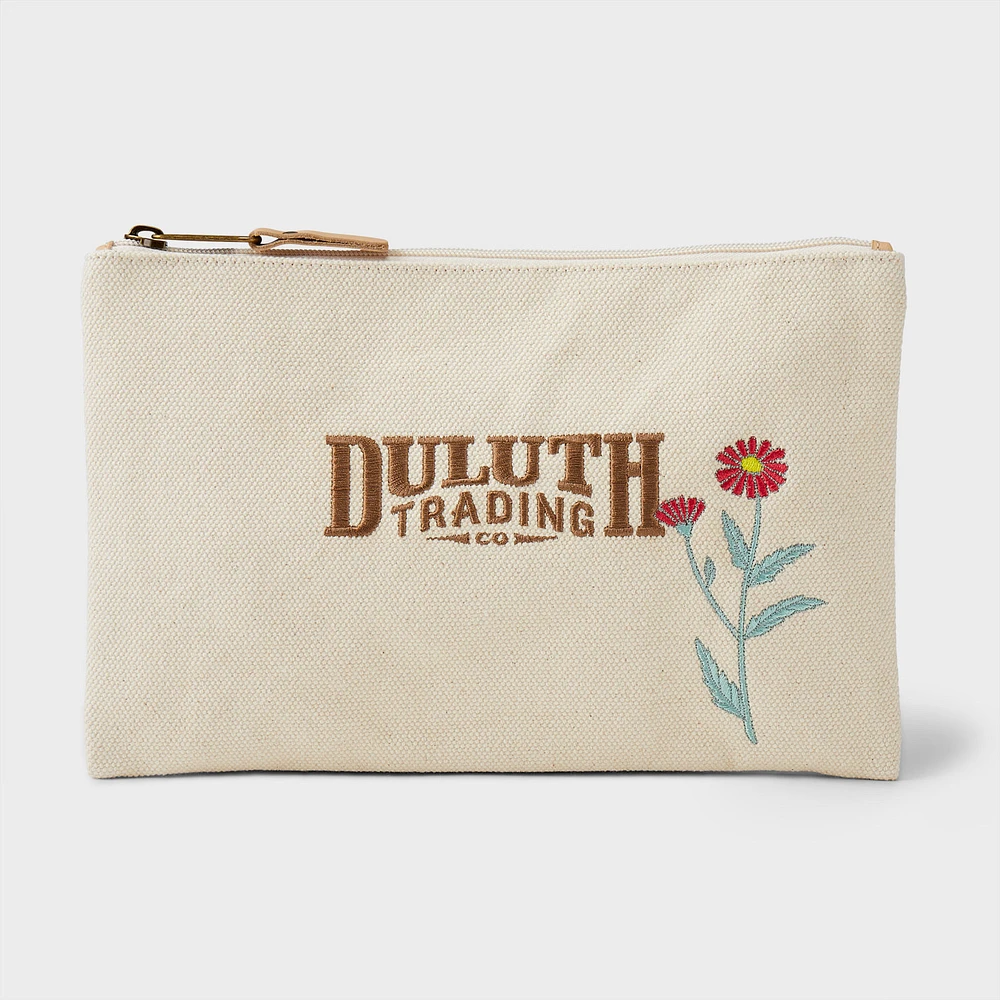 Canvas Embroidered Pouch