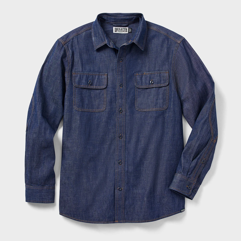 Men's Mid Weight Denim Relaxed Fit Shirt